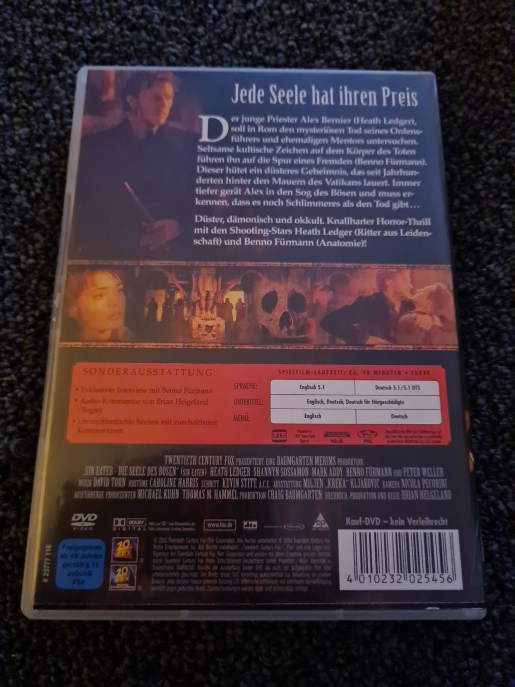 Tutti i DVDs: SIN EATER(12641) – Usato da Ruswil venduto da M71 1
