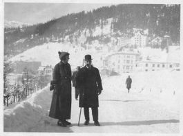 Davos GR Davos passeggiata invernale foto 11 x 8 formato