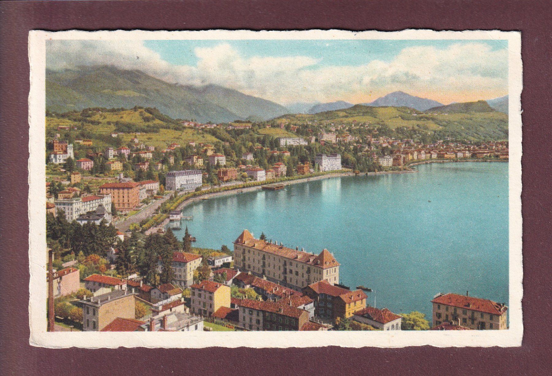 Cartoline postali: LUGANO-PARADISO - 1960 – Usato da Pully venduto da nicecards