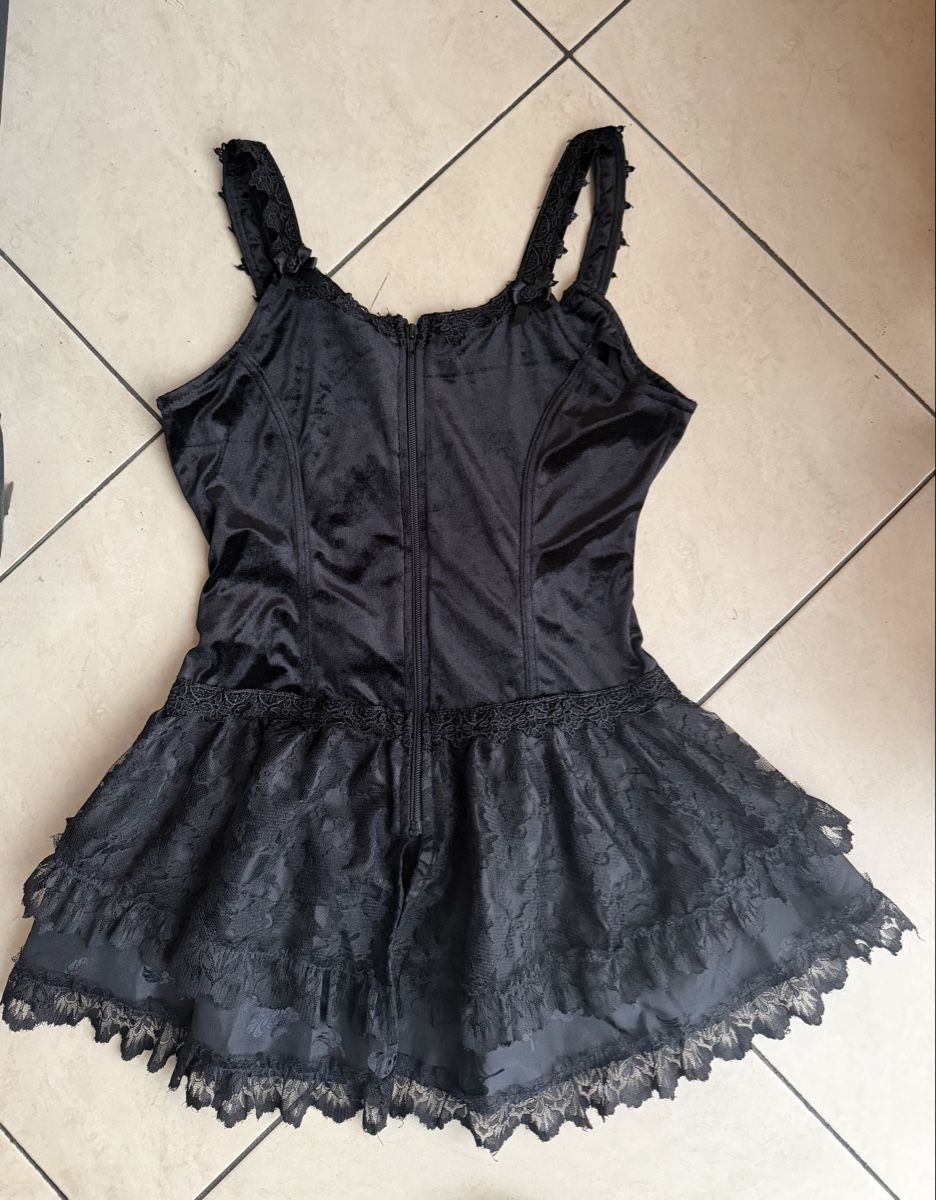 Schwarzes Gothic-Korsett-Top von Sinister - Grösse L (Gebraucht) in ...