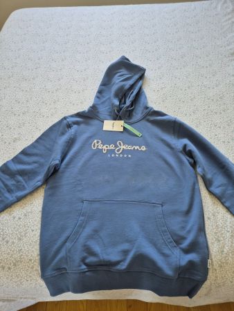 Sweat à capuche Pepe Jeans bleu taille M neuf avec étiquette