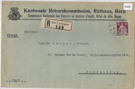 Charge Zu. 176 Mi. 208x Rathaus Bern nach Porrentruy 22.V.30