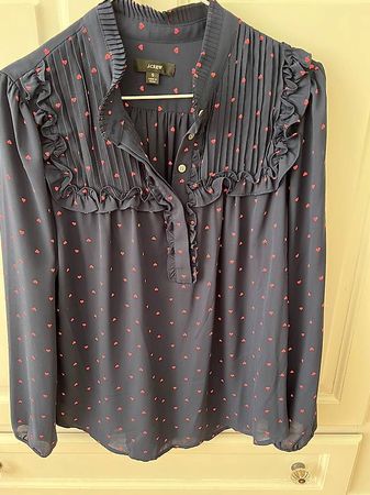 J. Crew Bluse 36/S dunkelblau 