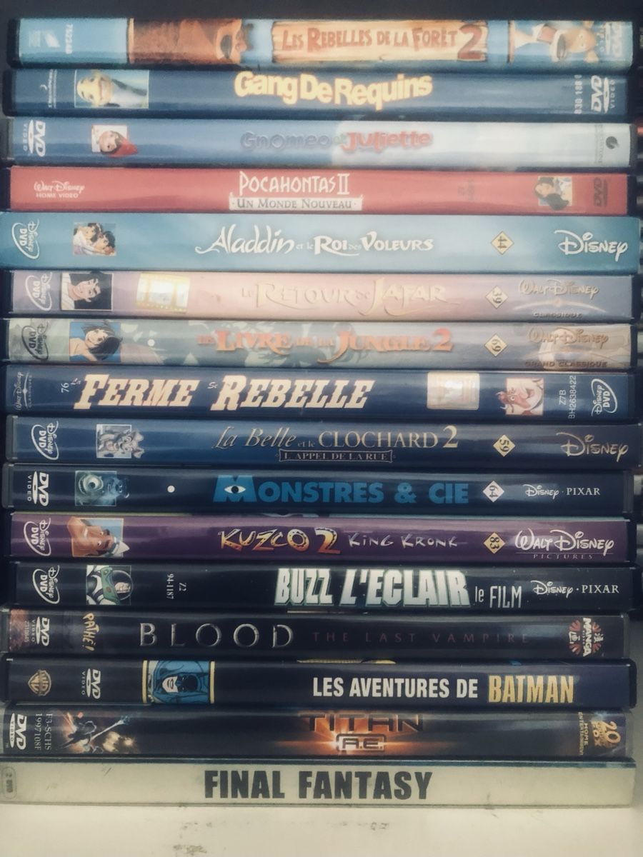 Tutti i DVDs: Lot de 16 dvds d’animation  – Usato da Lausanne venduto da fransadpop