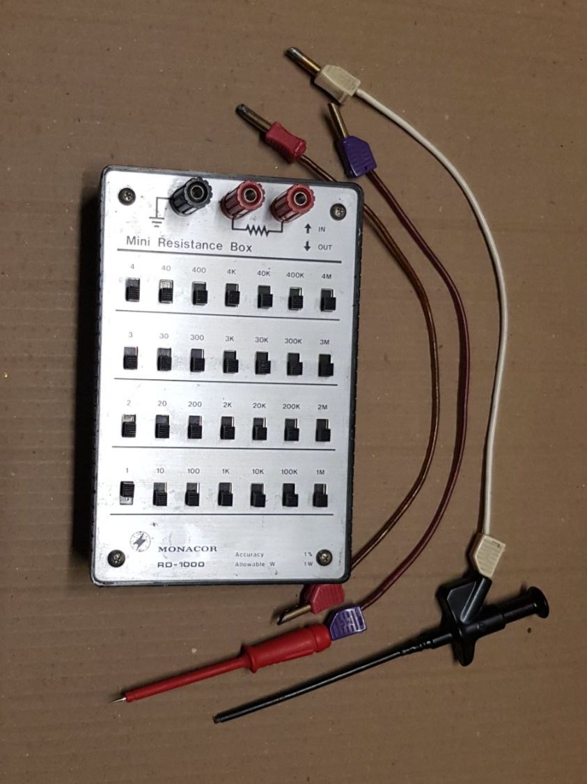 Monacor Misurare: Mini Resistance Box RD - 1000 MONACOR Widerstandsdekade – Usato da Dürnten venduto da inreb73 6