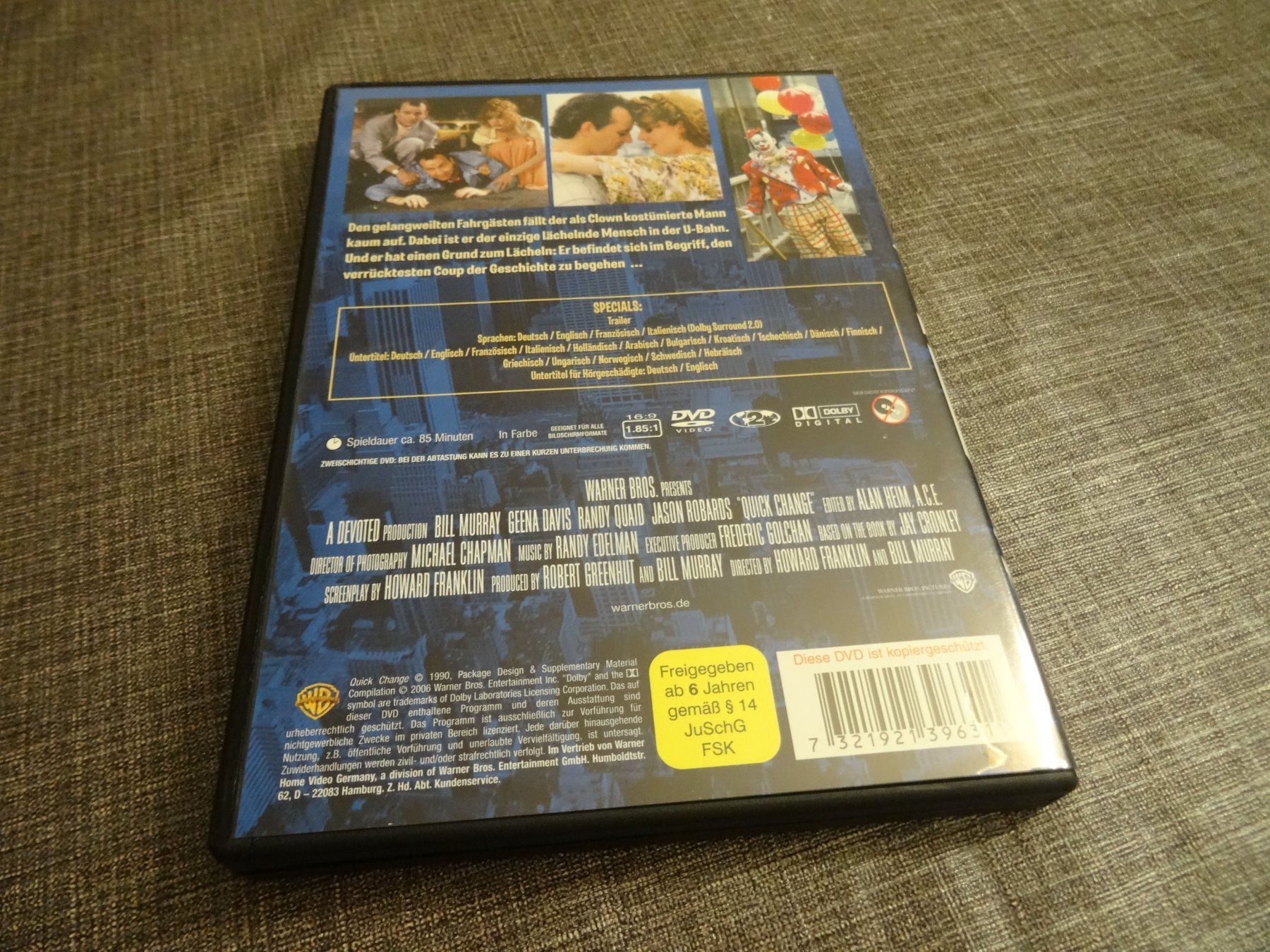 Tutti i DVDs: DVD Ein verrückt genialer Coup Bill Murray – Usato da Olten venduto da Disc-Verkauf 2