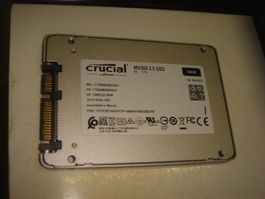 1 stück 500gb ssd. Crucial MX500. Getestet. Siehe Details