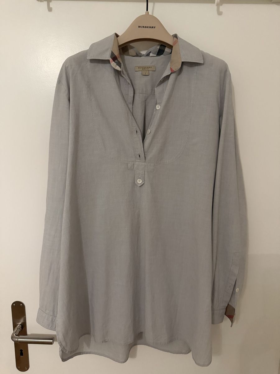 Burberry Camicette: Burberry Brit Bluse hellgrau Gr S/M – Usato da Rapperswil SG venduto da meg_gh8h
