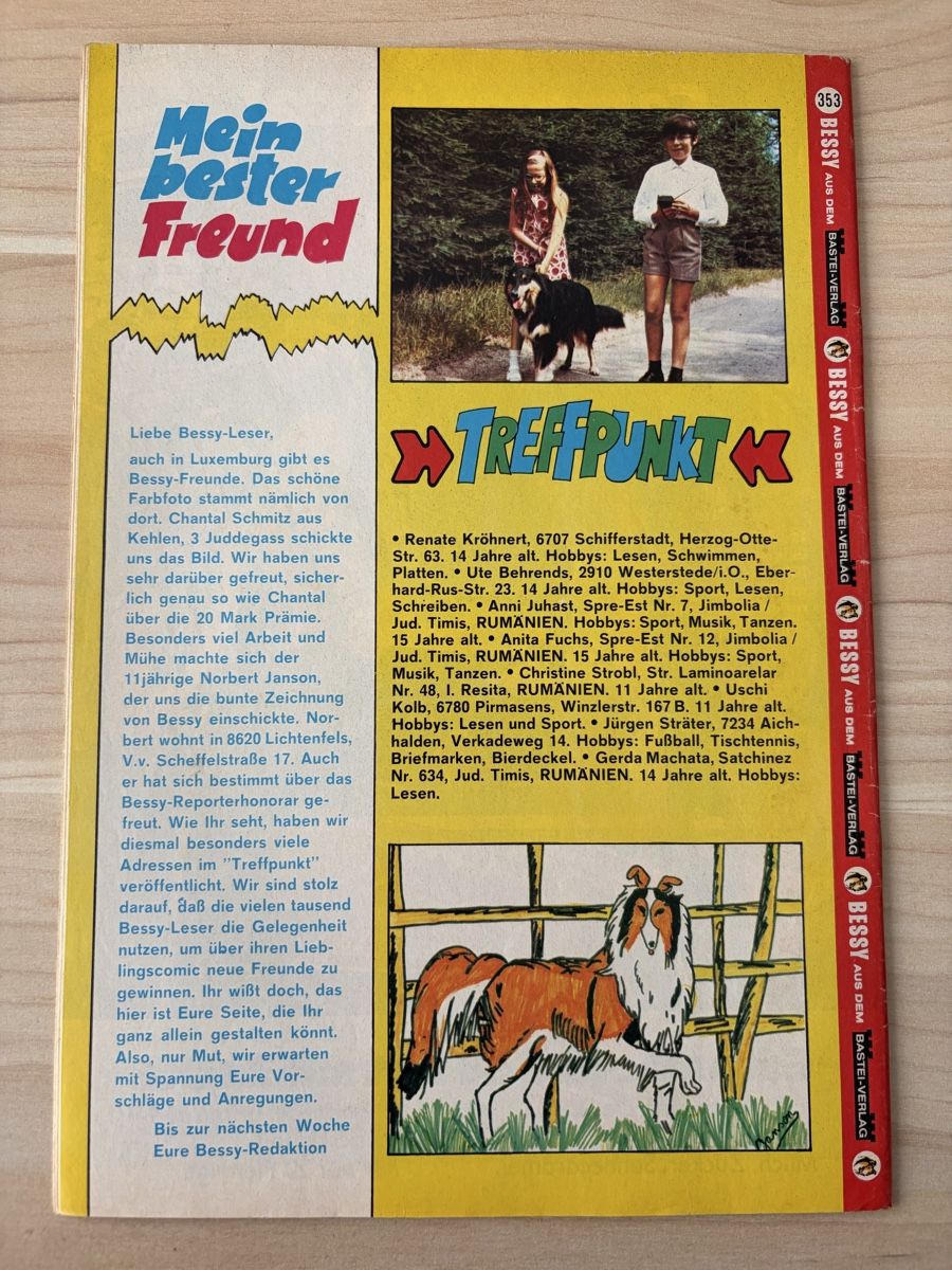 Fumetti: Bessy Bastei 1.Auflage Heft 353 – Usato da Kehrsatz venduto da Raboy 1