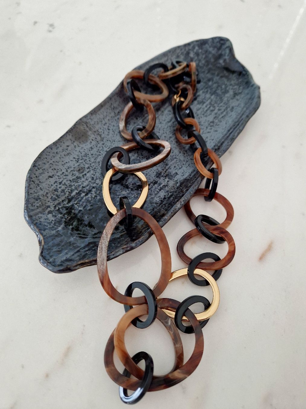 Hallhuber Catenine: HALLHUBER Kette – Nuovo (secondo la descrizione) da Horgen venduto da akkohappyshopping 3