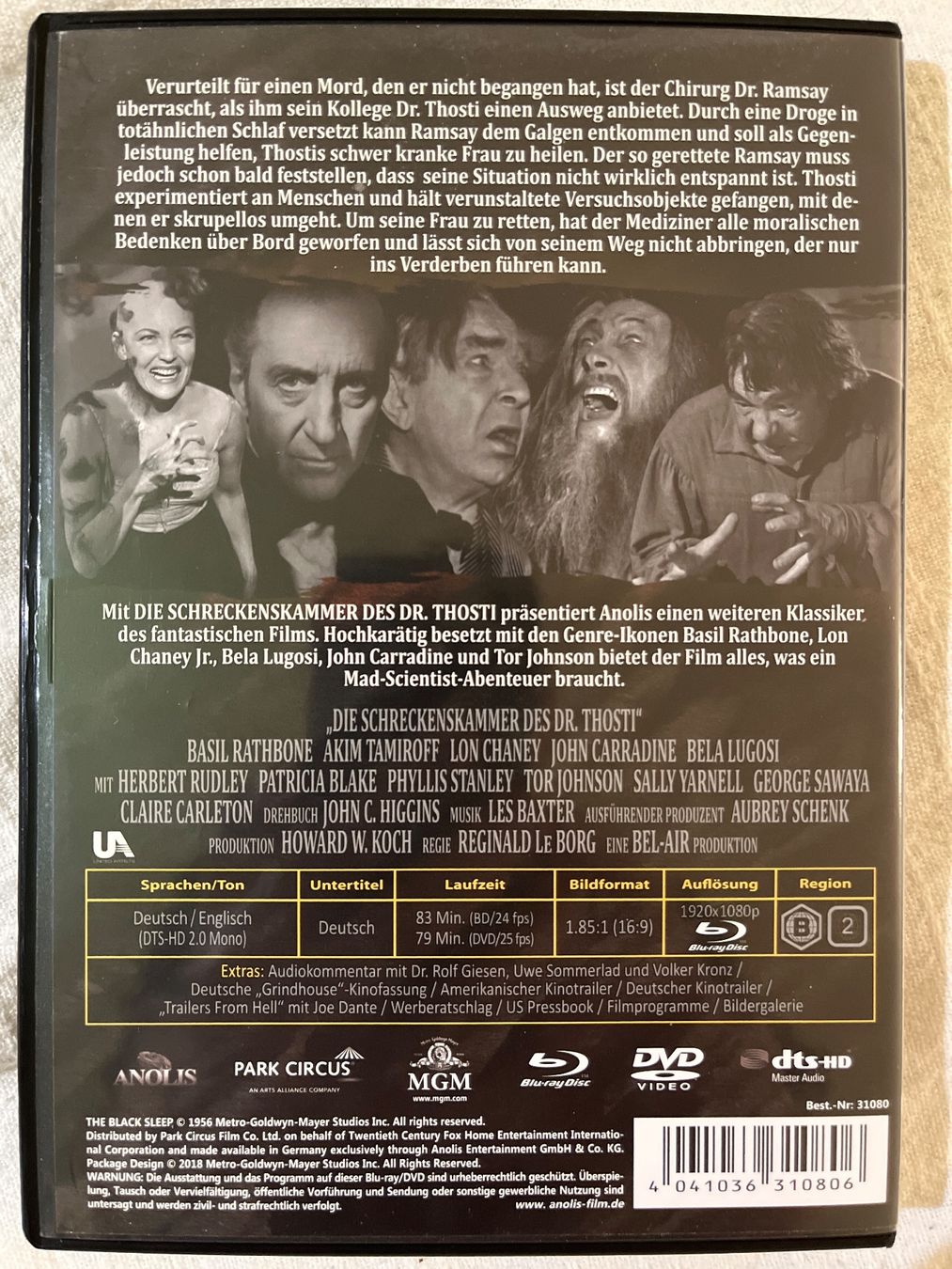 Alle DVDs: Die Schreckenskammer des Dr.Thosti – Gebraucht aus Basel von patku79 1