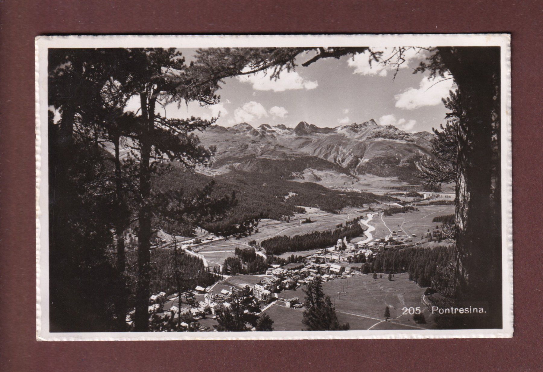 Ansichtskarten: PONTRESINA - 1941 – Gebraucht aus Pully von nicecards-shop