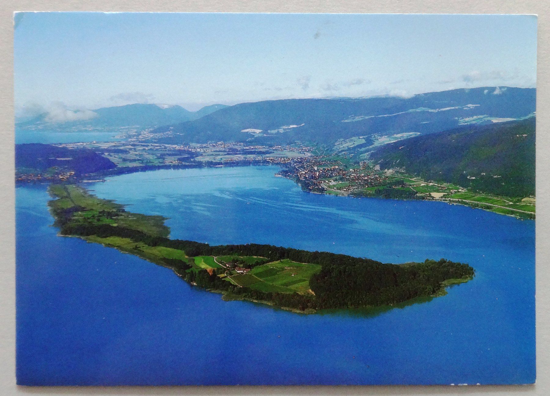 Ansichtskarten: Ile de St-Pierre, Lac de Bienne – Gebraucht aus Fétigny von Billy2miny