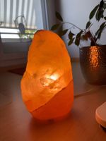 Salzkristalllampe Naturform Lampe orange