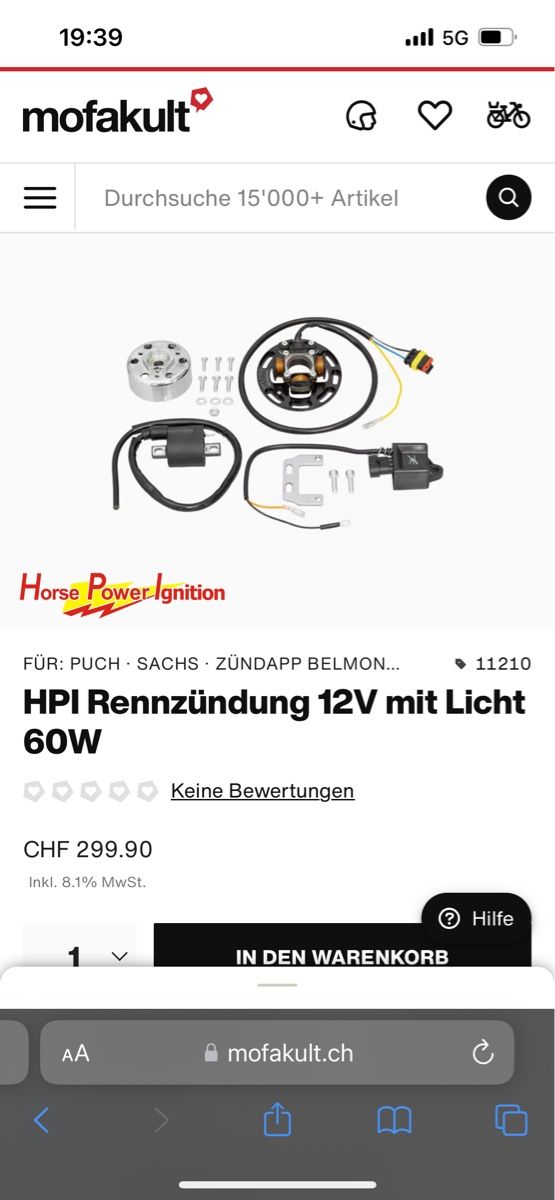 Ciclomotori: Puch HPI Rennzündung – Usato da Teufen AR venduto da gia_lk2f 1