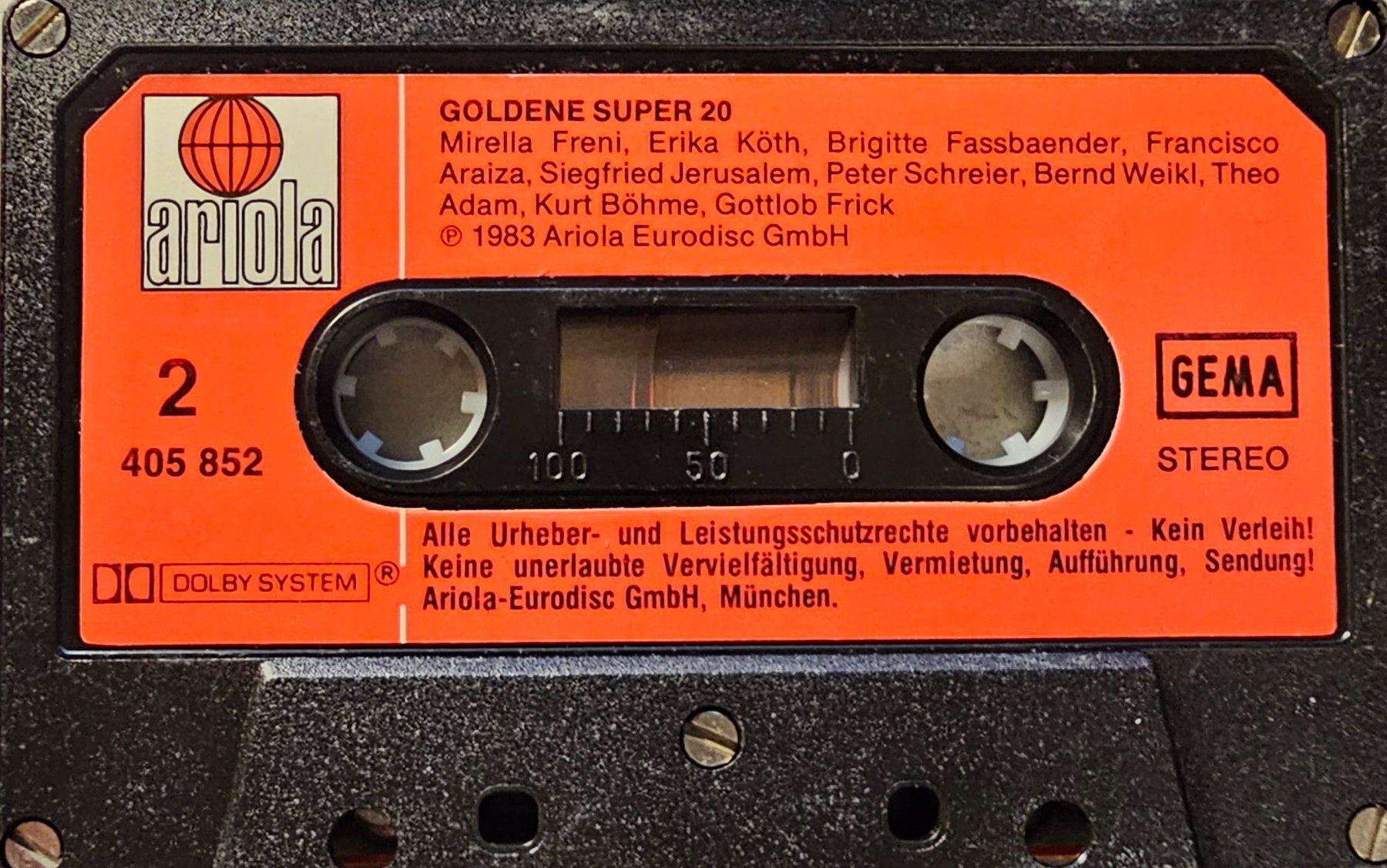 Musicassette: MC - Goldene Super 20 – Usato da Wahlen b. Laufen venduto da Cg10 3