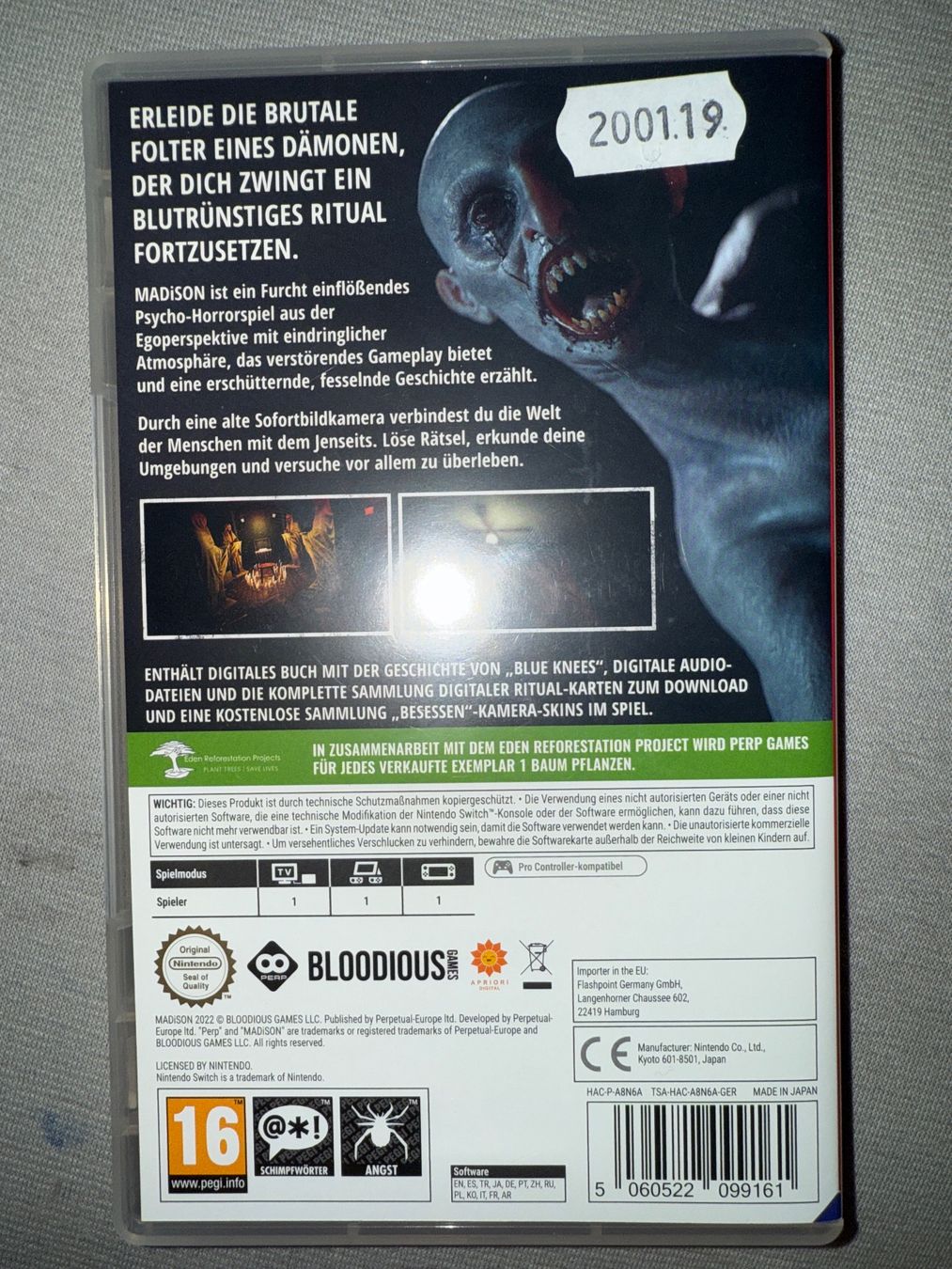 Spiele: Madison Horror game – Gebraucht aus Adliswil von m.200100 1