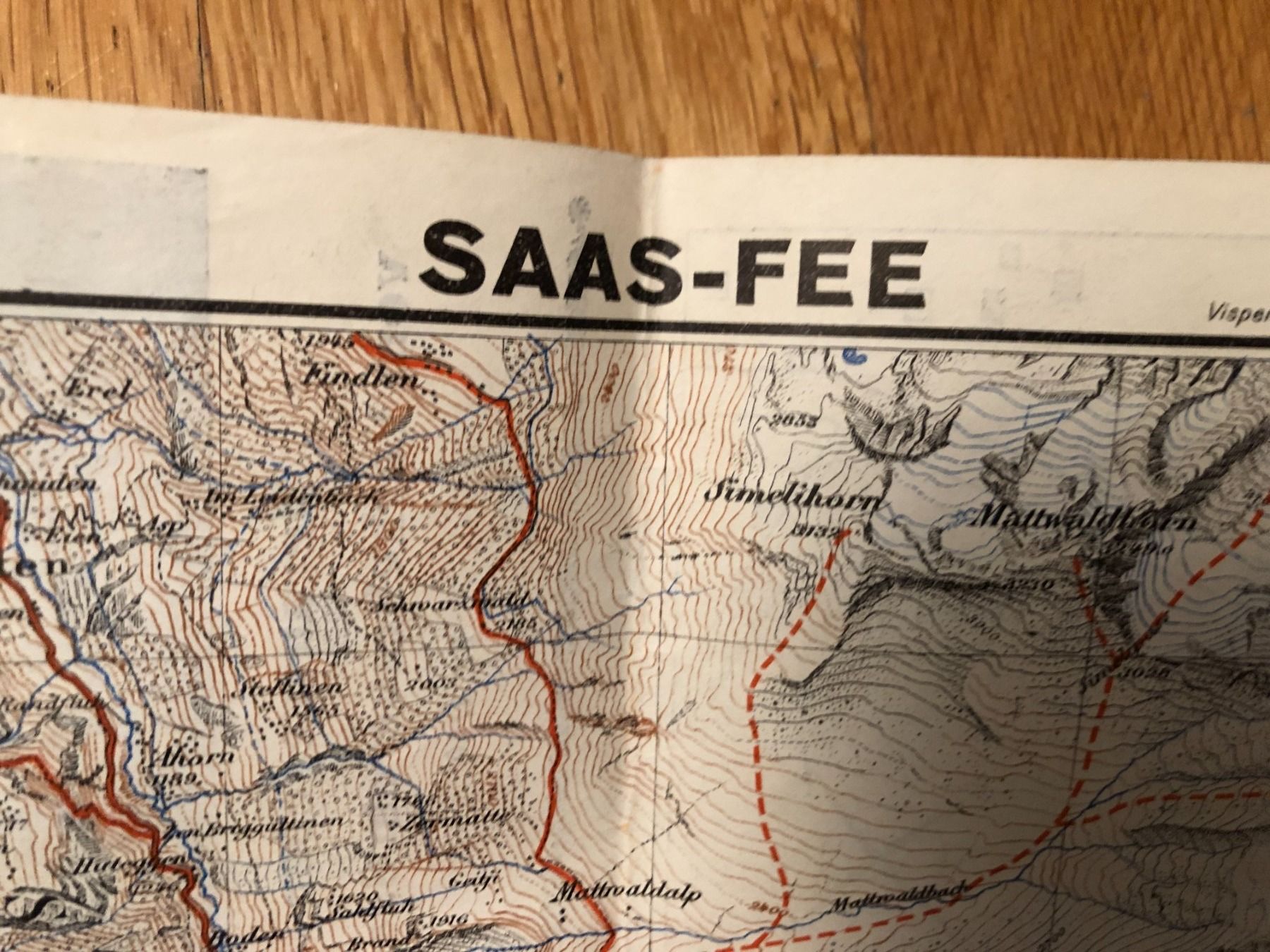Cartine & Atlanti: Saas Fee. Exkursionen. Skitouren. 1946 – Usato da Zürich venduto da allp 4