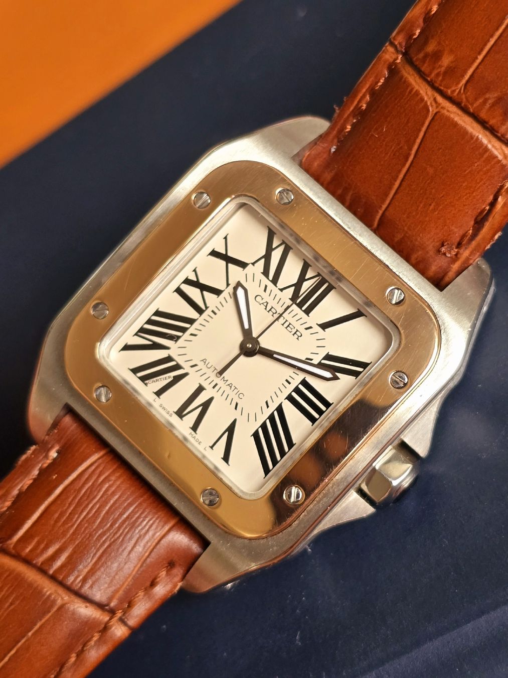 Cartier Orologi: Cartier Santos 100 Medium Automatic – Usato da Basel venduto da TimelessWanderer 1