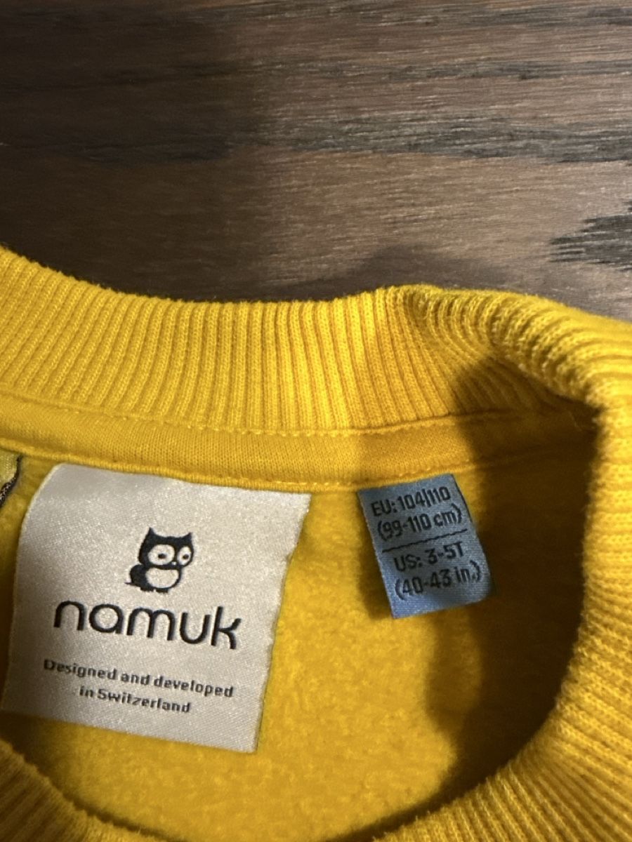 Namuk Maglioni & Felpe: Namuk Pullover gelb Gr. 104/110 – Usato da Lachen SZ venduto da nic_7flt 3