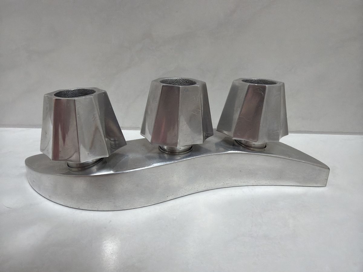 Portacandele: Kerzenständer, Aluminium Guss. – Usato da Biberist venduto da Momo33 1