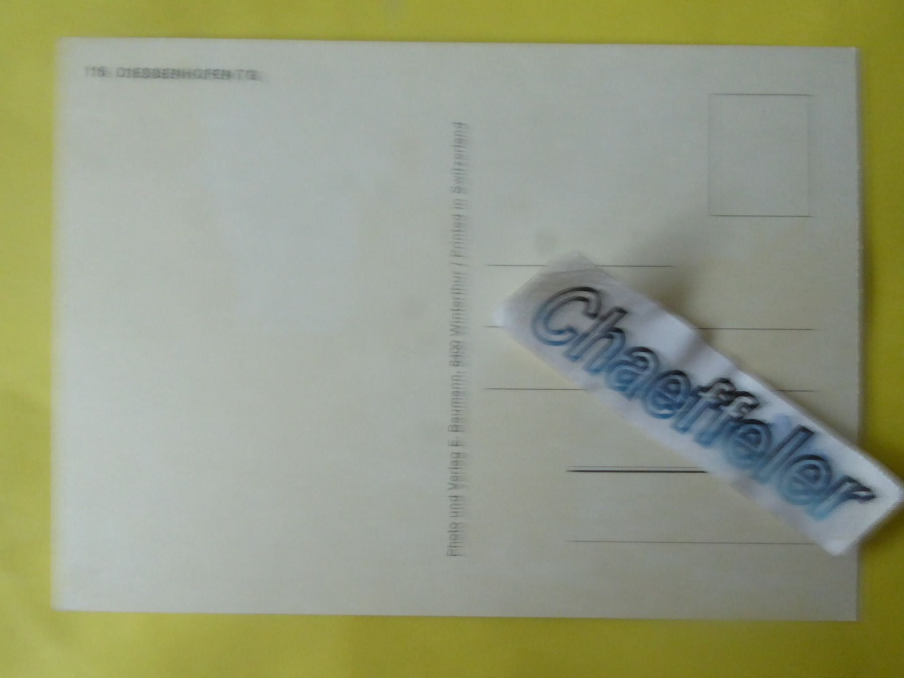 Cartoline postali: 115  Diessenhofen  TG – Usato da Zürich venduto da Chaeffeler 1