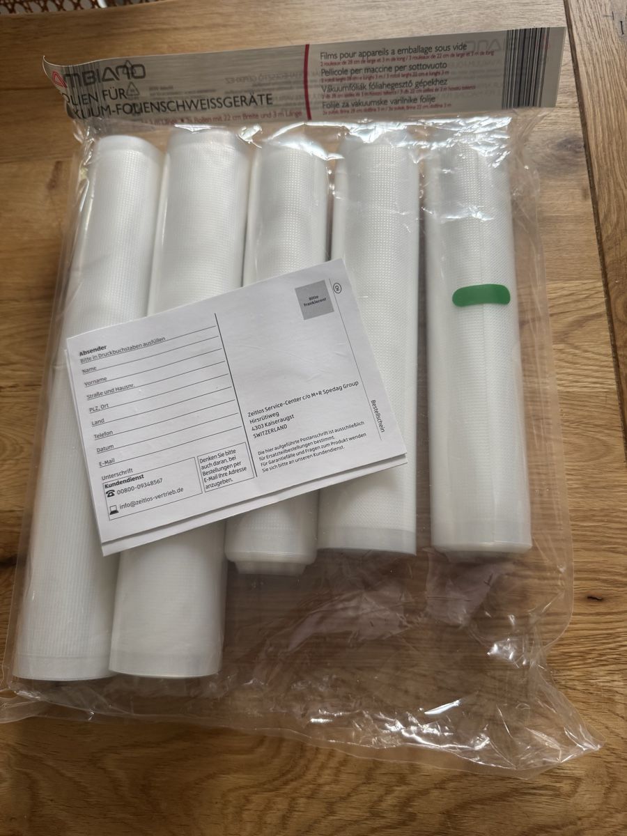 Altro per cucinare: Vakuumierfolien 5 Rollen neu – Nuovo (secondo la descrizione) da Gurmels venduto da Orija