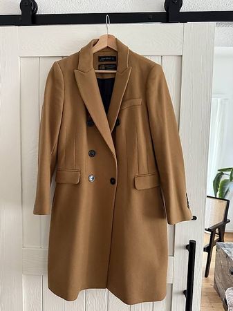? ZARA Woman Mantel aus Manteco-Stoff ? Grösse L