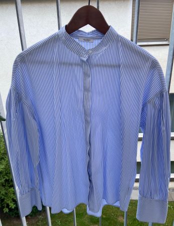 Bluse von GLOBUS, blau weiss gestreift (Gr. 38/40, M)