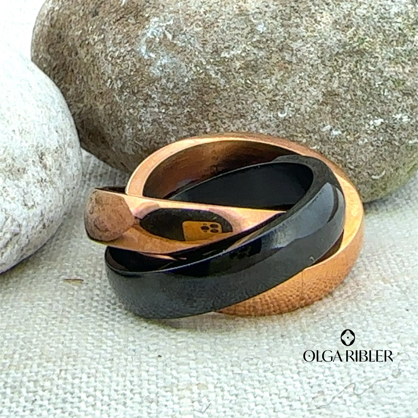 Olga Ribler Ringe: Edelstahl Ring 3-fach Grösse 62 – Neu (gemäss Beschreibung) aus Luzern von Schmuckoutlet
