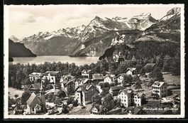 Morschach, Ortsansicht mit Urirotstock