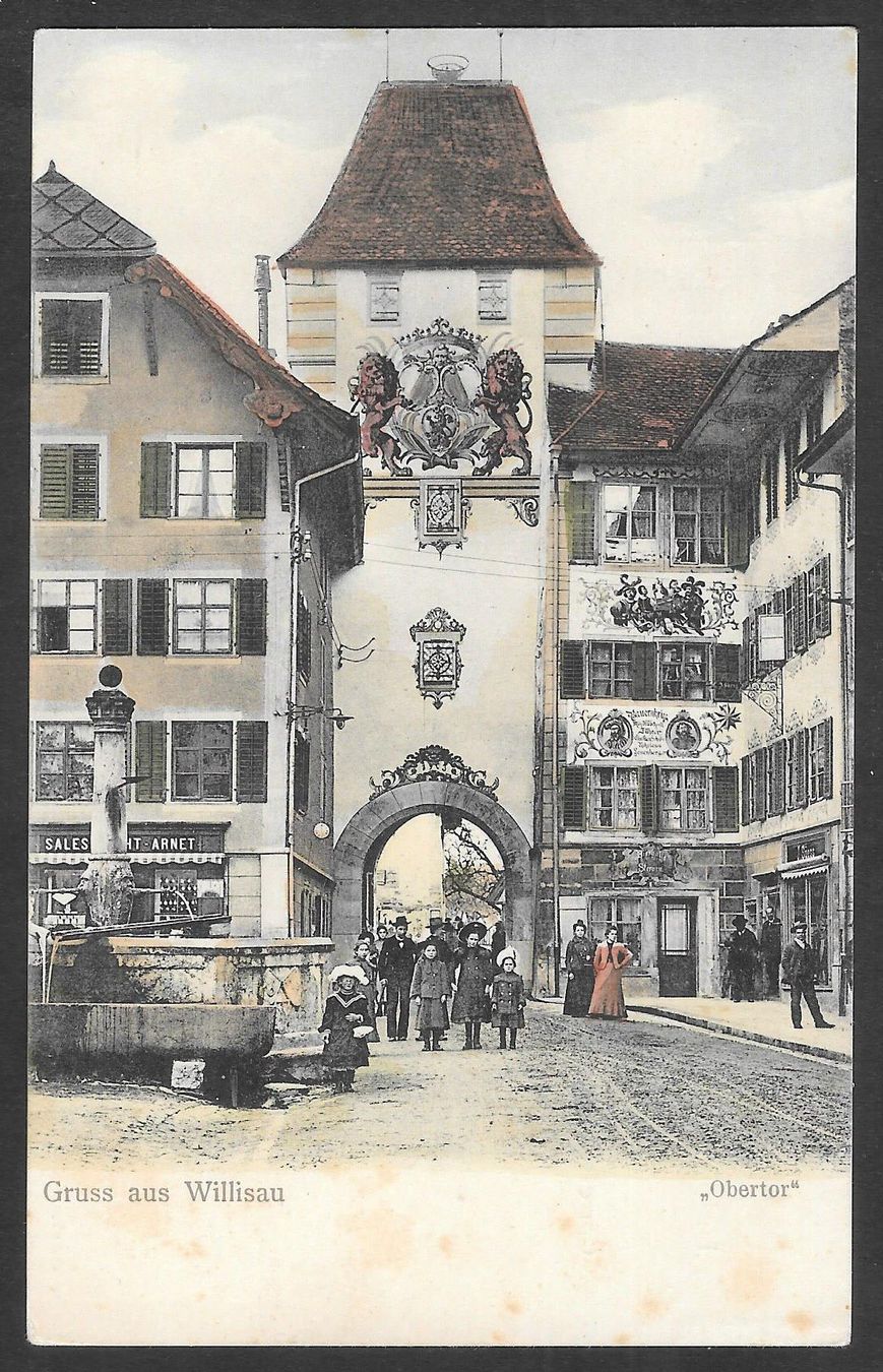 Cartoline postali: Willisau Obertor sehr belebt – Usato da Olten venduto da clotaldi