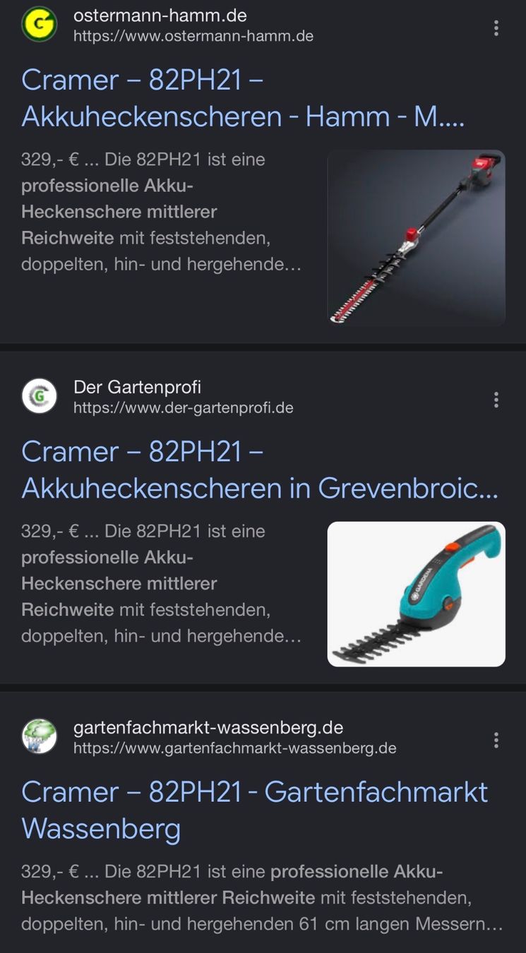 Alle Werkzeuge: Cramer 82PH21 Akku-Heckenschere mit langem Schaft – Neu und originalverpackt aus Pfäffikon SZ von _Venci_ 2