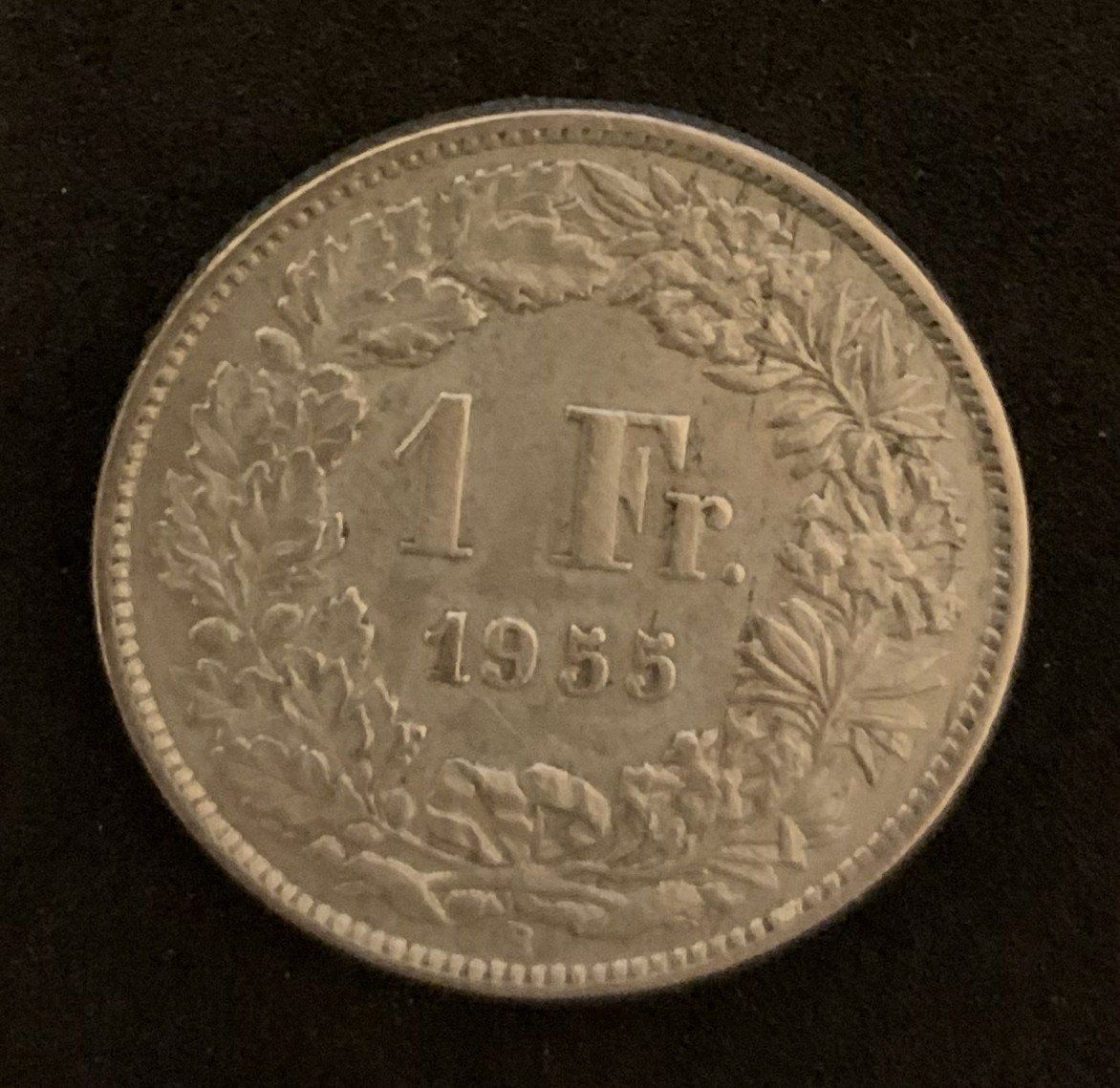 Tutti le monete: 1 Franken 1955 Silber Selten – Usato da Köniz venduto da Habenix 2