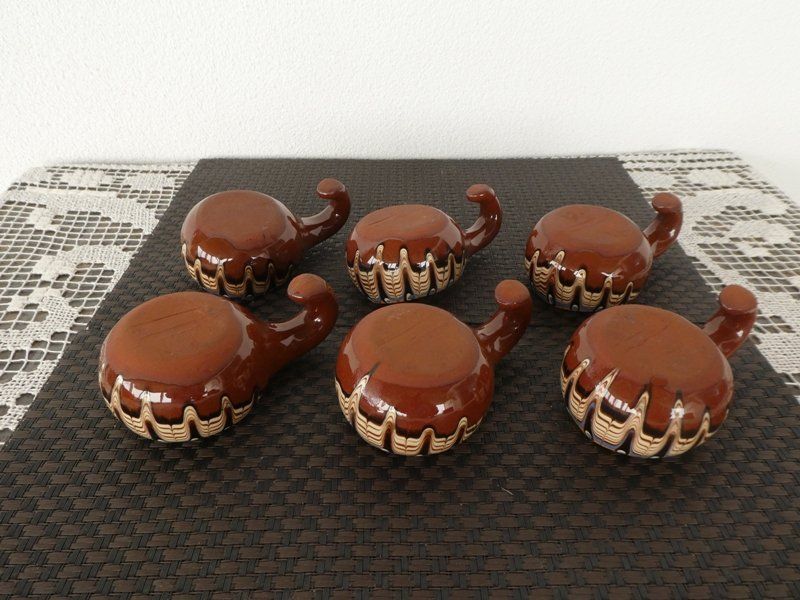 Geschirrsets: Bowle Set Keramik 7-teilig aus Ungarn – Gebraucht aus Basel von Robyn 4