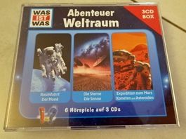 Was ist was CD Box Weltraum 3 CDs gebrauchter Zustand