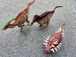 3 Dinosaurier aus Sammlung unbespielt von Schleich