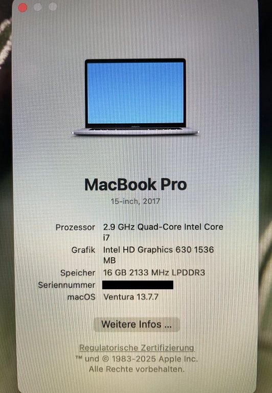 Apple Portables: MacBook Pro (15'', Mid 2017) – D'occasion à Zürich par ATP_Zuerich_AG 6