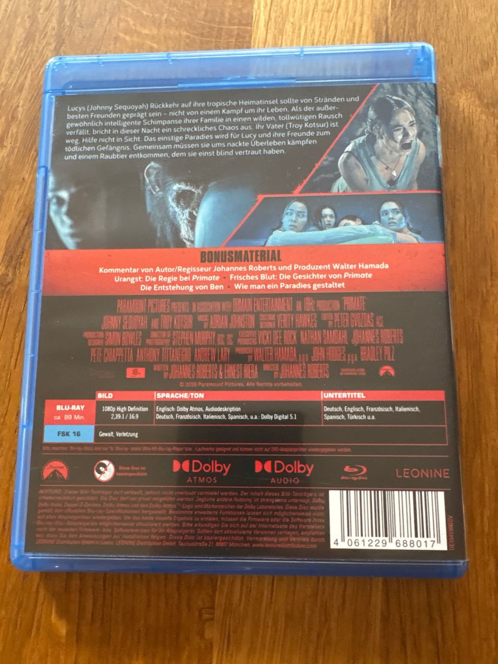 Alle DVDs: Primate (Blu-ray) – Gebraucht aus Liebefeld von pavax 1