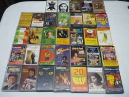 33x Kassetten Musik Sammumg Pop Rock Unterhaltung Country ua