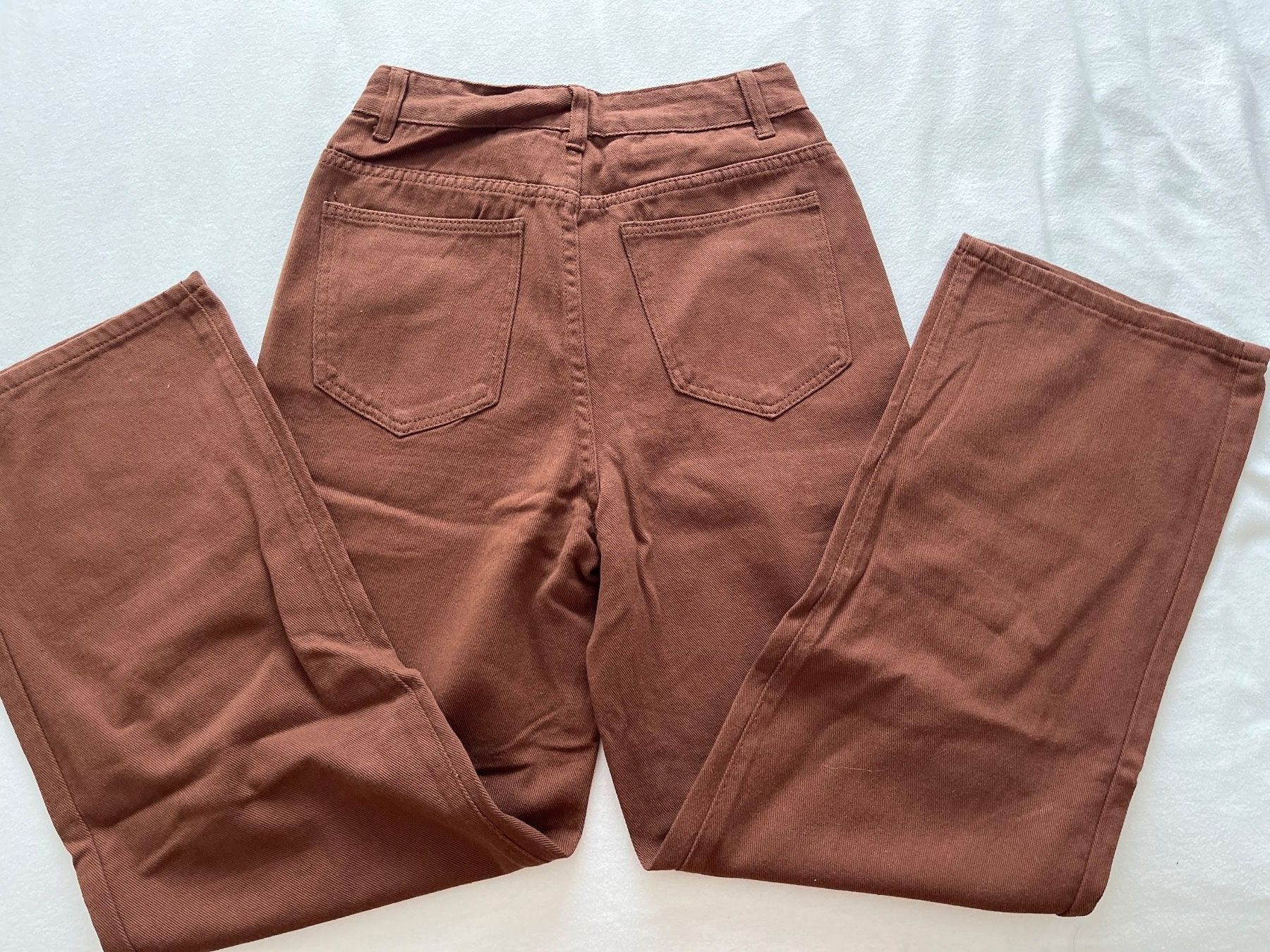 Shein Jeans: SHEIN Braune Jeans gr XS 34 – Neu (gemäss Beschreibung) aus Adligenswil von Phoenix2017 1