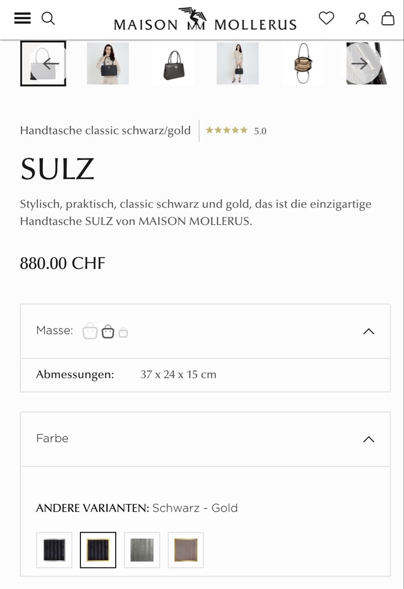 Maison Mollerus Borse da donna: MAISON MOLLERUS Tasche SULZ, NEU! – Nuovo (secondo la descrizione) da Lenzburg venduto da Natric1969 3