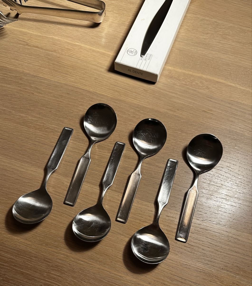 Pott Cucchiai: 6 POTT Dessertlöffel•Hugo Pott 2727 – Usato da Winterthur venduto da gutDingmint 3