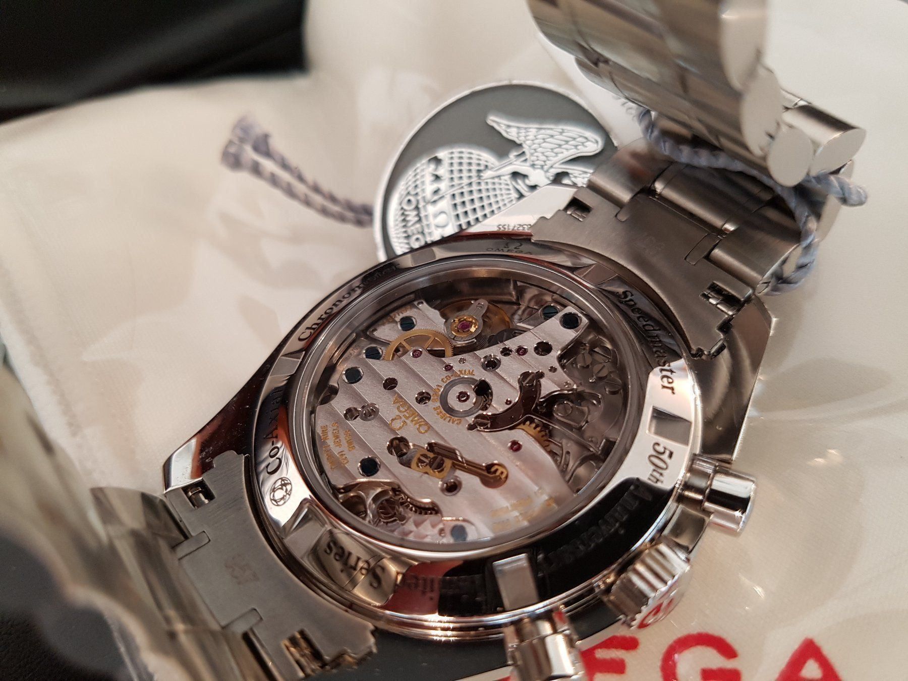 Omega Orologi: OMEGA Moonwatch, Speedmaster 50th Anniversary Ltd Series – Nuovo e nell'imballaggio originale da Wilen b. Wollerau venduto da Topclassic 4
