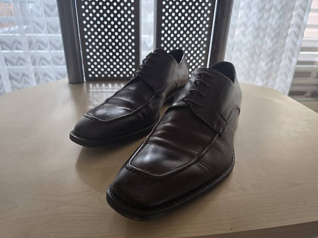 Scarpe da uomo: Derby-Schnürschuh mit einer Apron-Toe-Naht - Navyboot – Usato da Buchs LU venduto da san_df8f 3