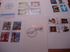 Moderne FDC Schweiz 1996, 8 Belege