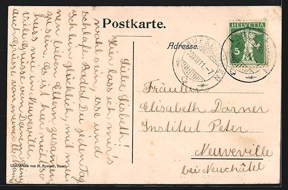 Cartoline postali: Ramsach, Teilansicht des Kurorts von der – Usato da Berlin venduto da bartko-reher 1