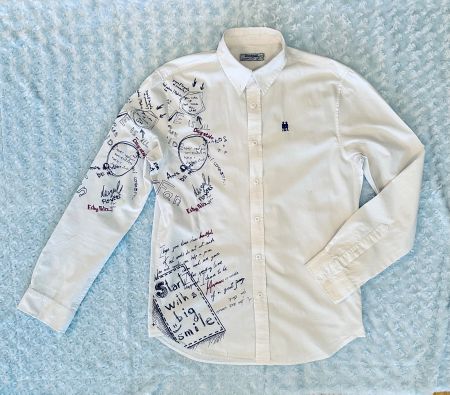 DESIGUAL Hemd Gr. M, weiss mit tollen Details, gut erhalten