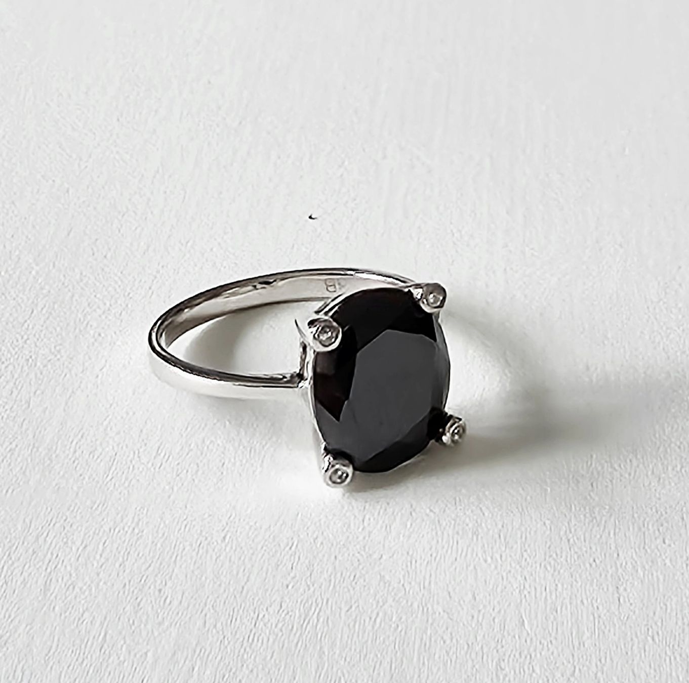 Bagues: Silber 925 Ring mit Onyx-Zirkonia - Neu – Neuf avec emballage d'origine à Uetikon am See par Coralreef 3