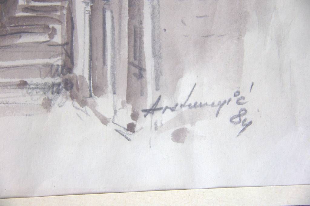 Dipinti: Gasse in Atlstadt – Usato da Tagelswangen venduto da sev_v9p6 1